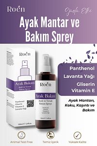 Ayak Ve Tırnak Mantarı, Kötü Koku ve Mantar Bakım Spreyi Panthenol Ve Vitamin Destekli 100 ml ürün fotoğrafı