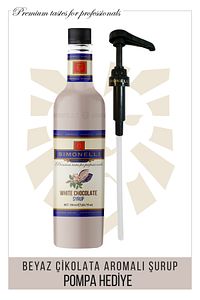 Kahve Ve Kokteyl Şurubu Beyaz Çikolata Aromalı 700 ml Pompa ürün fotoğrafı