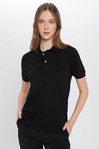 Erkek Slim Fit Dar Kesim Pamuklu Yumuşak Doku Nefes Alan Kumaş Kıvrılmaz Yaka Siyah Polo Yaka Tişört ürün fotoğrafı