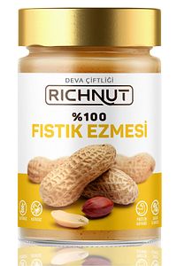 %100 Fıstık Ezmesi (KATKISIZ, ŞEKERSİZ) 300gr ürün fotoğrafı