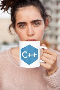 C++ Yazılım Programı Logo Kupa Kahve Çay Kupası Sevgililer Arkadaş Doğum Günü Hediye Porselen ürün fotoğrafı