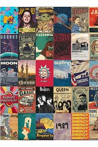 Aesthetic Mixed Retro 110'lu Poster Duvar Posteri Seti ürün fotoğrafı