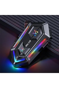 Mio 110 RGB 1000mAh IPX6 Motosiklet Kask Bluetooth Intercom Kulaklık ürün fotoğrafı