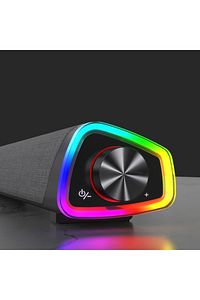 Ds101 Kablosuz Bluetooth Aux 6w Rgb Aydınlatmalı Soundbar Hoparlör Siyah ürün fotoğrafı