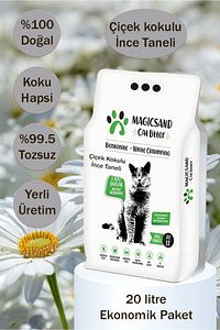 Çiçek Kokulu İnce Taneli Kedi Kumu 20 lt ürün fotoğrafı