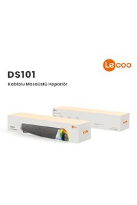 Ds101 Kablolu 6w Rgb Aydınlatmalı Tv Soundbar Hoparlör Siyah ürün fotoğrafı
