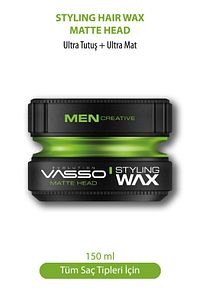 24 Saat Ultra Güçlü Sert Tutuş Ve Ultra Mat Görünüm Sağlayan Killi Matte Head Wax 150 ml ürün fotoğrafı