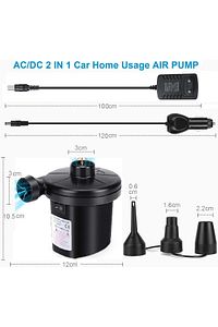 220v Elektrikli Sorelis Hava Pompası Şişme Yatak Bot Simit Şişme Koltuk Deniz Yatağı Pompa Air Pump ürün fotoğrafı
