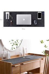 Keçe Çalışma Masası Düzenleme Ve Oyuncu Mouse Pedi Masa Üstü Düzenleyici Mat 50x100 Cm ürün fotoğrafı