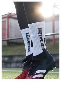 Kaydırmaz Silikon Tabanlı Futbol Çorabı Kauçuk Havlu Taban Dikişsiz Maç Sporcu Tozluk Halı Saha Maç ürün fotoğrafı