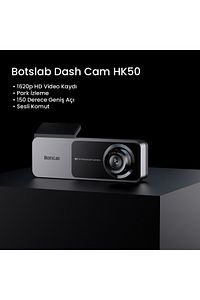 Botslab Hk50 3k Qhd Wifi 150° Ultra Geniş Açı Gece Görüşlü Akıllı Araç Kamera (2025) ürün fotoğrafı