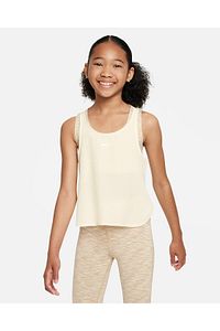 Dri-FIT One Big Kids' (Girls') Training Tank Top in Brown ürün fotoğrafı