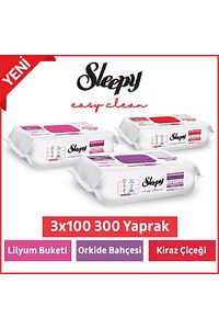 Easy Clean Lilyum Orkide Kiraz Çiçeği Yüzey Temizlik Havlusu&mendili 3x100 (300 YAPRAK) ürün fotoğrafı