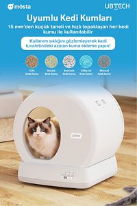 Ucat C10 Pro Kameralı Akıllı Otomatik Kedi Tuvaleti - Güvenli Ve Hijyenik Çözüm ürün fotoğrafı