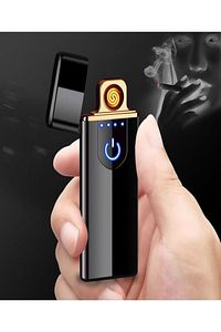 Parmak Izli Dokunmatik Usb Şarjlı Çakmak ürün fotoğrafı