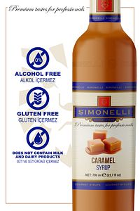 Kahve Ve Kokteyl Şurubu Karamel Aromalı 700 ml Pompa Hediyeli ürün fotoğrafı