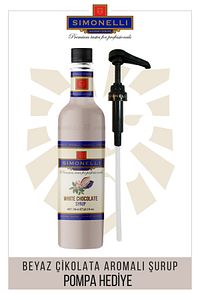 Kahve Ve Kokteyl Şurubu Beyaz Çikolata Aromalı 700 ml Pompa ürün fotoğrafı
