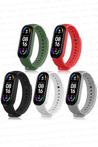 Xiaomi Mi Band 5 Ve 6 Uyumlu Kordon Seti 5li ürün fotoğrafı