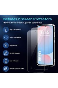 Samsung Galaxy S24 Fe Kılıf Kamera Çıkıntılı Korumalı Yumuşak Silikon + 9H Ekran Koruyucu Cam Uyumlu ürün fotoğrafı