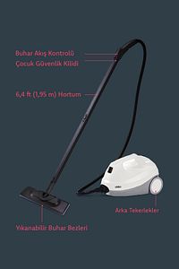 SSC-6418 Çok Fonksiyonlu 2000 Watt Buharlı Temizlik Makinesi ürün fotoğrafı