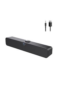 Ds102 Kablolu Usb/aux 6w Soundbar Taşınabilir Stereo Hoparlör Siyah ürün fotoğrafı