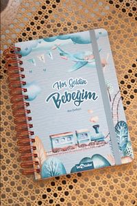 Bebek Anı Ve Anne Hamile Günlüğü Albüm Defter Erkek ürün fotoğrafı