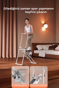 Katlanabilir Dikey Tırmanma Egzersiz Aleti Beyaz ürün fotoğrafı