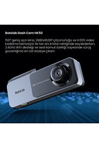 Botslab Hk50 3k Qhd Wifi 150° Ultra Geniş Açı Gece Görüşlü Akıllı Araç Kamera (2025) ürün fotoğrafı