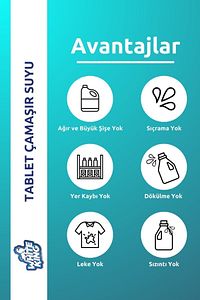 Çamaşır Suyu Tableti Hijyenik Ultra Konsantre 32 Tablet Kar Beyazı ürün fotoğrafı