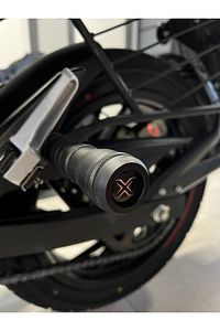 APACHE RTR 200 uyumlu  MOTOSİKLET TAKOZU 2 Li Set Siyah ürün fotoğrafı
