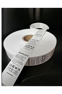 SB ETİKET JAPON AKMAZ YIKAMA ETİKETİ YIKAMA TALİMATI MARKA ETİKETİ 2.5 CM ürün fotoğrafı