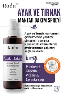Ayak Ve Tırnak Mantarı, Kötü Koku ve Mantar Bakım Spreyi Panthenol Ve Vitamin Destekli 100 ml ürün fotoğrafı