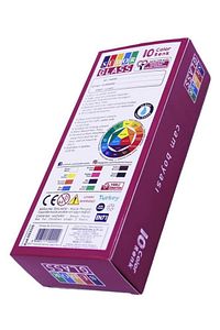 Cam Boyası 10 Renk 15 ml ve Siyah Kontur Boyası 1 Paket Cam Vitray Boyama Seti Cam Boyama Seti ürün fotoğrafı