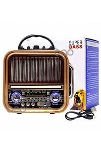 Nostalji Radyo Bluetooth Hoparlör Rgb Işıklı Yüksek Ses Gücü Led Işıklı Çift Hoparlör 10 WATT ürün fotoğrafı