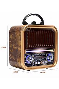 Nostalji Radyo Bluetooth Hoparlör Rgb Işıklı Yüksek Ses Gücü Led Işıklı Çift Hoparlör 10 WATT ürün fotoğrafı