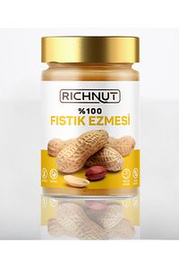 %100 Fıstık Ezmesi (KATKISIZ, ŞEKERSİZ) 300gr ürün fotoğrafı