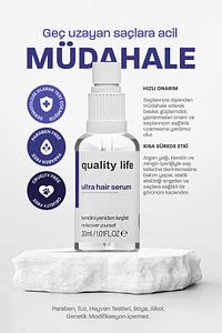 Ql Hızlı Saç Uzatma Serumu (Ultra Hair Serum) Hızlı Saç Uzatan Yardımcı Yağlar Serisi Sprey Ürünler ürün fotoğrafı
