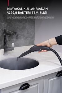 SSC-6418 Çok Fonksiyonlu 2000 Watt Buharlı Temizlik Makinesi ürün fotoğrafı
