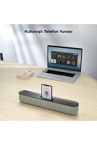Ds108 Kablosuz Bluetooth 10w Soundbar Taşınabilir Stereo Hoparlör Siyah ürün fotoğrafı
