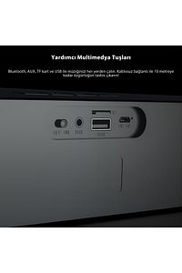 Ds109 Bluetooth/aux/tf Kart/usb 10w Soundbar Taşınabilir Stereo Hoparlör Siyah ürün fotoğrafı