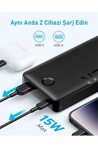 325 Powerbank 20000Mah - Powercore 20K Ii Taşınabilir Hızlı Şarj Cihazı - 15W - Siyah - A1286 ürün fotoğrafı
