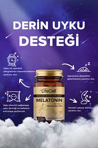 Melatonin 3 Mg - 60 Tablet Kaliteli Ve Derin Uyku Için Doğal Gıda Takviyesi ürün fotoğrafı