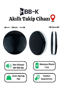 IOS & Android Uyumlu Airtag Akıllı Gps Takip Cihazı ( 2'li Paket) ürün fotoğrafı