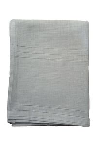 Gri Polyester Kumaş Çizgili Masa Örtüsü 160*220 Cm ürün fotoğrafı
