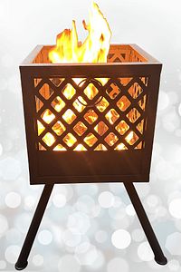 Bahçe Şöminesi Ateş Çukuru 60 Litre Büyük Boy Şömine Bahçe Sobası Balkon Isıtma Fire Pit ürün fotoğrafı