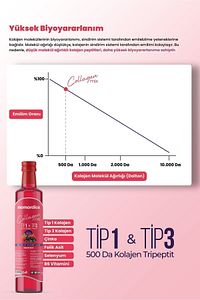 Collagen Mix - Tripeptit 500 Dalton Tip 1 & Tip 3 Kolajen, Selenyum, Folik Asit, Çinko, B6 Vitamini ürün fotoğrafı