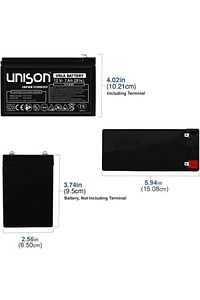 Unison Oyuncak Araba Aküsü(PİLİ, BATARYASI) 12v (VOLT) 7ah (AMPER) ürün fotoğrafı