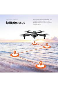 S76fırçasız Motor Hd 720p Çift Kameralı 30dk Uçuş Süresi 2 Bataryalı Taşıma Çantalı Drone ürün fotoğrafı