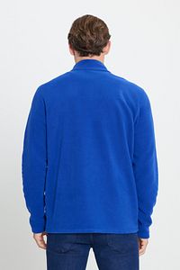 Erkek Saks Mavi Anti-pilling Tüylenme Yapmayan Isı Koruyan Standart Fit Dik Yaka Polar Sweatshirt ürün fotoğrafı