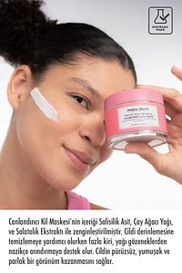 Kil Maskesi | Salisilik Asit + Çay Ağacı Yağı Kil Maskesi 100 ML | Siyah Nokta / Gözenek | Vegan ürün fotoğrafı